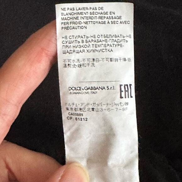 Dolce & Gabbana stretch cotton jogging pants with tag in Black size IT 46 - Picture 10 of 14